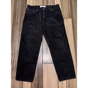 Levi's 550 Relax Fit Jeans - Black 38Wx29L Straight Leg EUC Men's Denim Jeans
